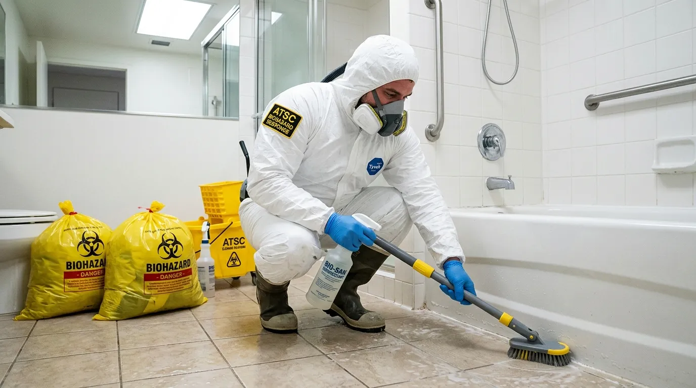 Decontamination equipment deployed for Blood Cleanup in Vero Beach South